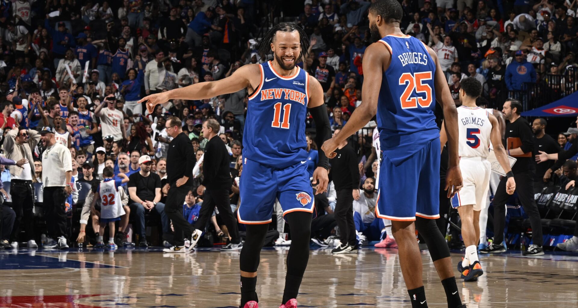 Jalen Brunson Trolls Mikal Bridges as IG Live Videos Hyping Knicks, Addressing Becky Hammon Trend