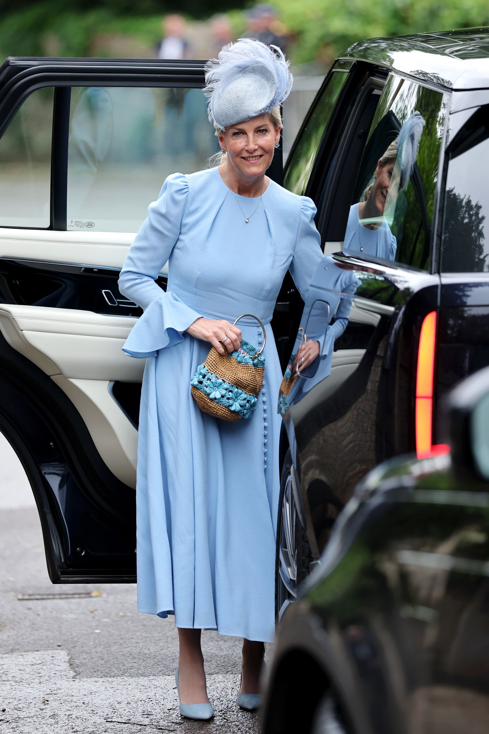 Image may contain Sophie Countess of Wessex Person Adult Car Transportation and Vehicle