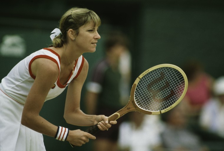 Chris Ever competes at Wimbledon in 1982. 