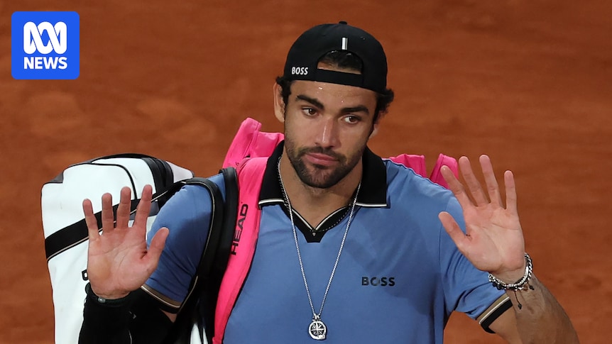 Matteo Berrettini withdraws injured at French Open as Matteo Arnaldi progresses to face Flavio Cobolli
