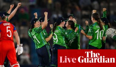 England v Ireland: Women’s T20 Cricket World Cup 2026 – live | Women's T20 World Cup 2026