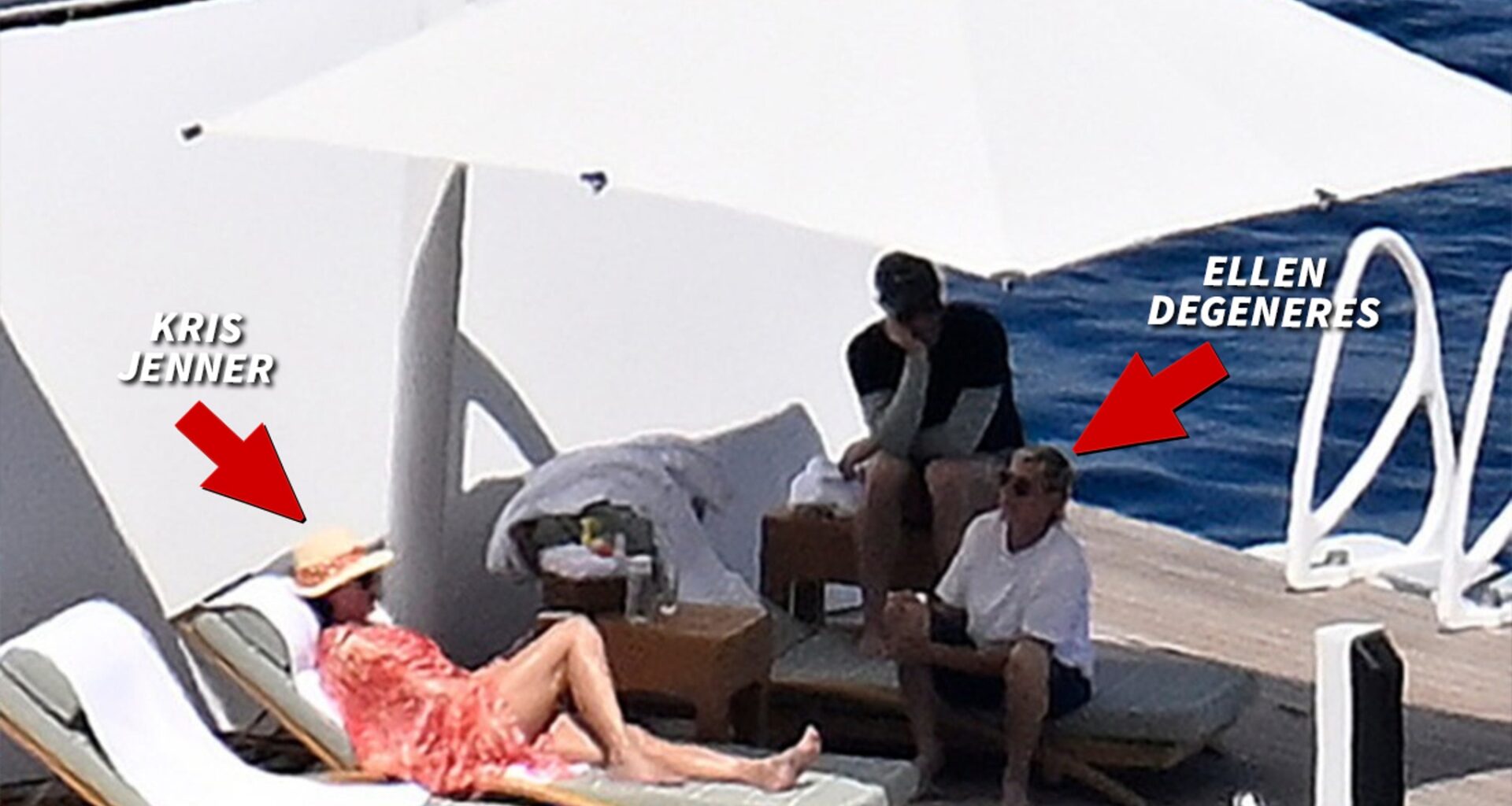 Kris Jenner Hangs Out With Ellen DeGeneres, Portia de Rossi On Yacht in Mallorca
