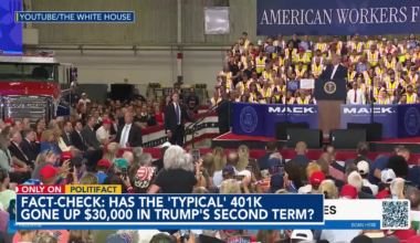 Fact-check: Trump says the 'typical' 401k has increased $30K since he returned to office :: WRAL.com