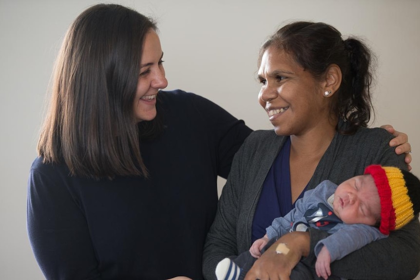Midwife, mum and bub