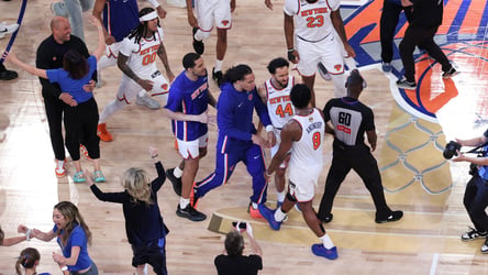 Jaylen Brown, the basketball world and even WWE's Danhausen react to Knicks' historic Game 4 win: 'OG Anunoby is different'