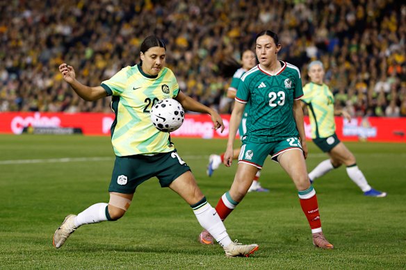 Matildas captain Sam Kerr (left) is a global icon.