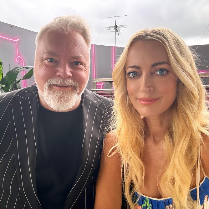 Kyle and Jackie O. Kyle Sandilands and Jackie O Henderson.