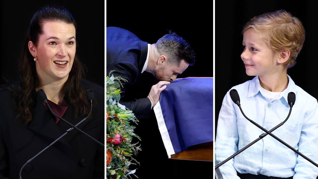 Neale Daniher state funeral: Beautiful family tributes as Australia farewells national legend, photos and video highlights, AFL news 2026