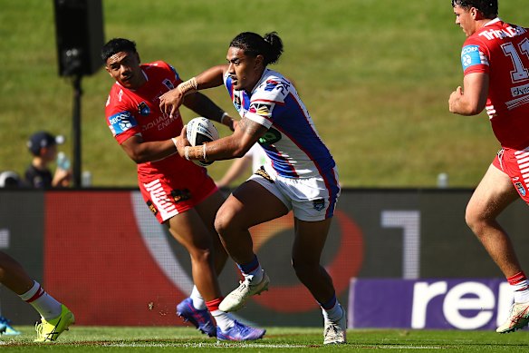 Newcastle’s AJ Kepaoa was hit with a six-match ban for making a homophobic slur.