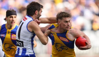 AFL Live Scores: West Coast Eagles take on North Melbourne at Optus Stadium