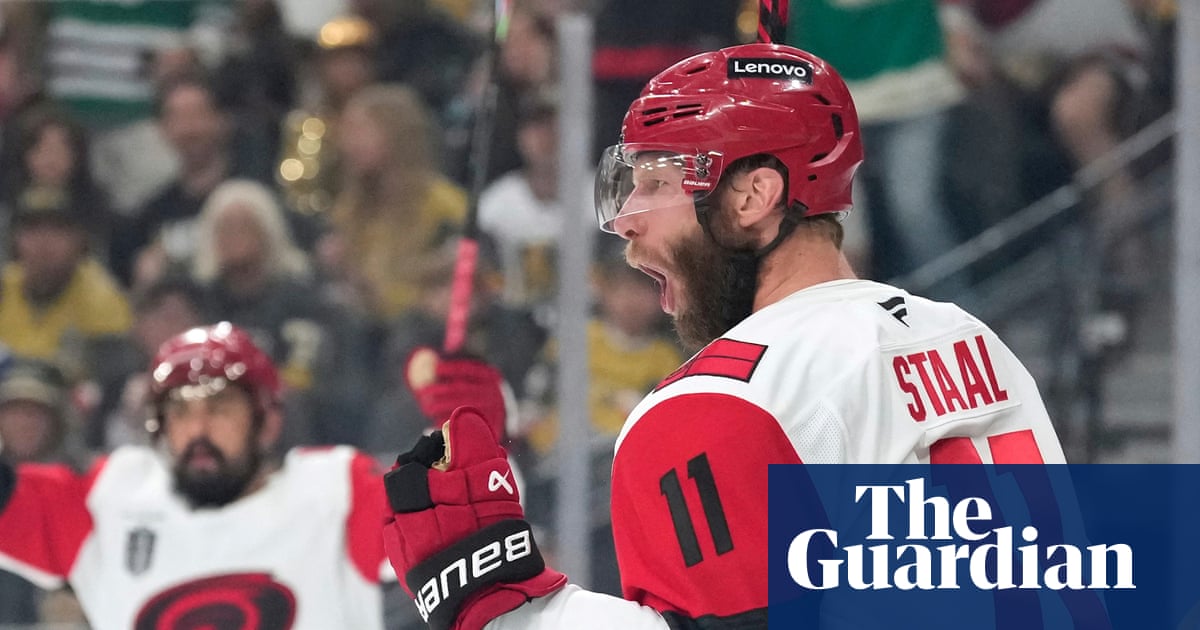 Staal’s belly-flop winner lifts Hurricanes past Vegas to level Stanley Cup final | Stanley Cup