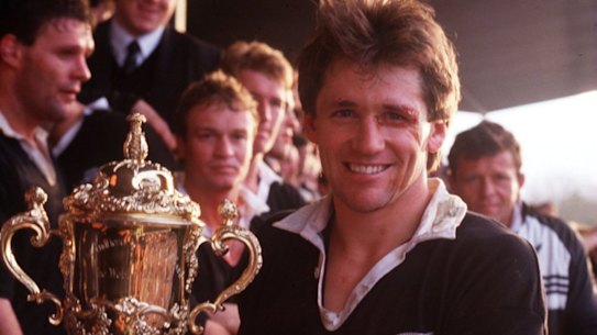 David Kirk captained the All Blacks to victory in the first ever Rugby World Cup in 1987. He doesn't think the 2015 Wallabies can cut the mustard in this weekend's final.