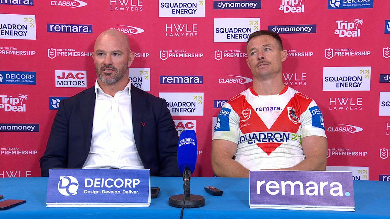 NRL 2026: Interim coach Dean Young reviews St George Illawarra Dragons performance against Sharks, Jaydn Su’A injury update, nrl news