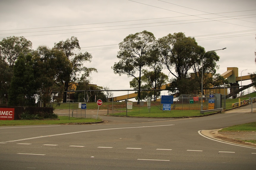 A wide shot of the Tahmoor mine entrance