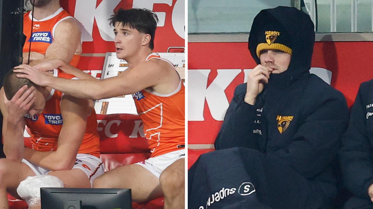 ‘It’s hard for him’: Brutal double blow in emotional scenes as Hawks downplay star’s setback