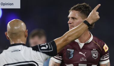 NRL 2026: Queensland Maroons fullback Kalyn Ponga has a shoulder charge problem. NSW Blues will be hoping history repeats in State of Origin II
