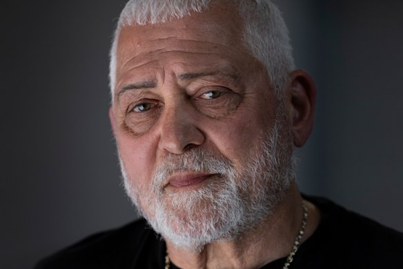 Mick Gatto, pictured earlier this year, was arrested after detectives executed a warrant in Mount Martha.