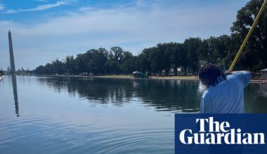 Reflecting pool to be drained again as Trump claims five vandalism arrests | Washington DC