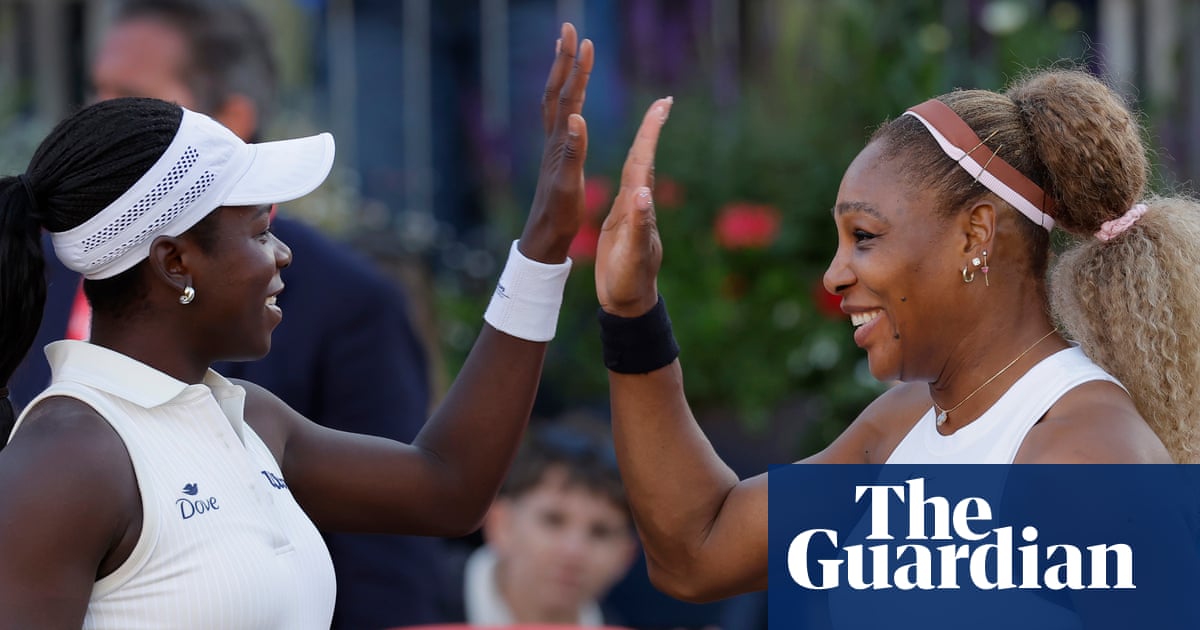 Serena Williams makes winning return to tennis with victory in Queen’s doubles | Serena Williams