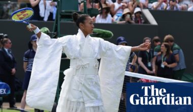 Naomi Osaka wows Wimbledon crowd with kimono-inspired outfit | Wimbledon 2026