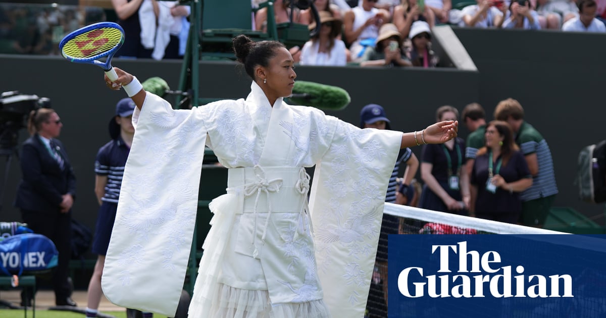 Naomi Osaka wows Wimbledon crowd with kimono-inspired outfit | Wimbledon 2026