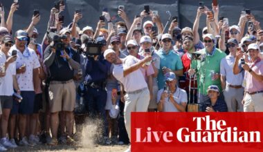 US Open golf 2026: final round updates as leader Wyndham Clark pegged back – live | US Open