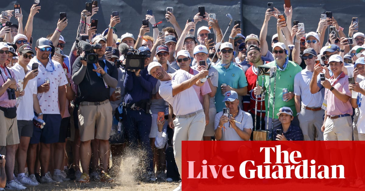 US Open golf 2026: final round updates as leader Wyndham Clark pegged back – live | US Open