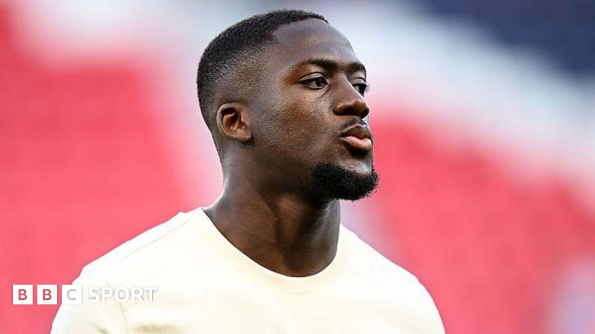 Ibrahima Konate at the Parc des Princes before Liverpool's Champions League quarter-final against PSG