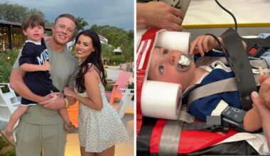 Reality star Jessica Wright’s four-year-old airlifted to hospital after ‘traumatising’ bouncy castle accident