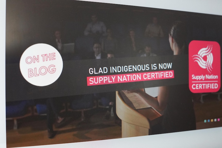 a photo of the supply nation logo with Glad Indigenous next to it