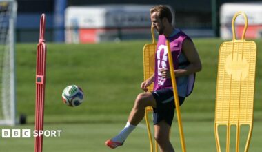 Harry Kane in training