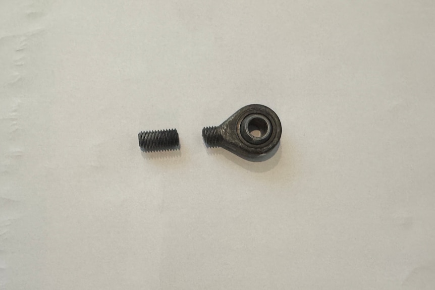 A bolt with a snapped thread.