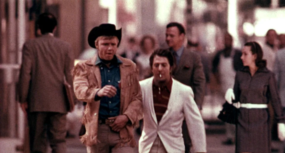 Jon Voight and Dustin Hoffman in "Midnight Cowboy"