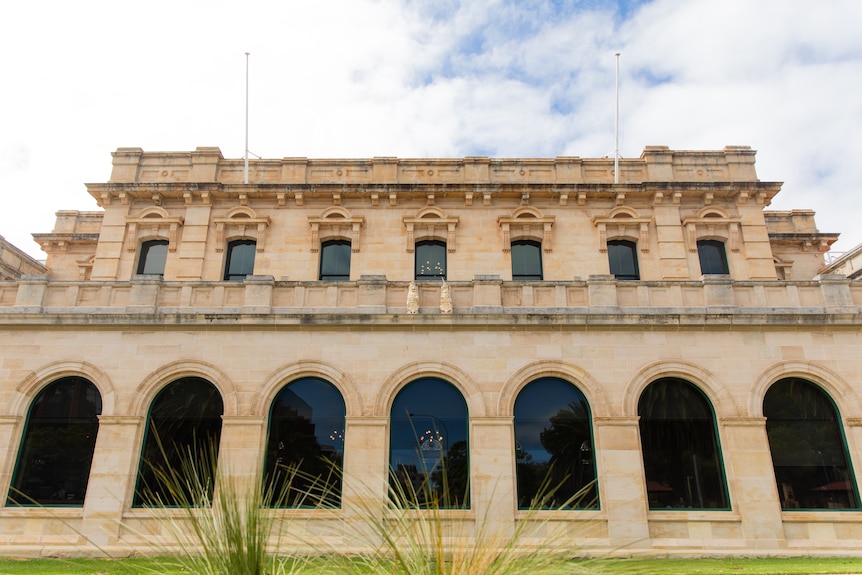 The back of WA's Parliament House.