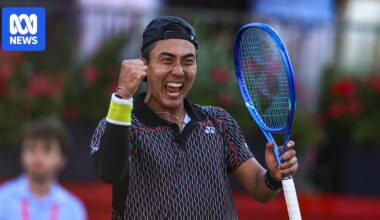 Australia's Rinky Hijikata stuns Jiri Lehecka at the Queen's Club Championships