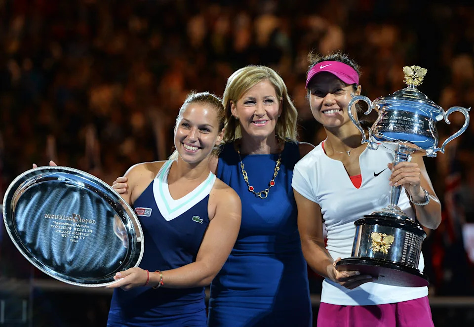 Chris Evert, pictured here at the Australian Open in 2014.