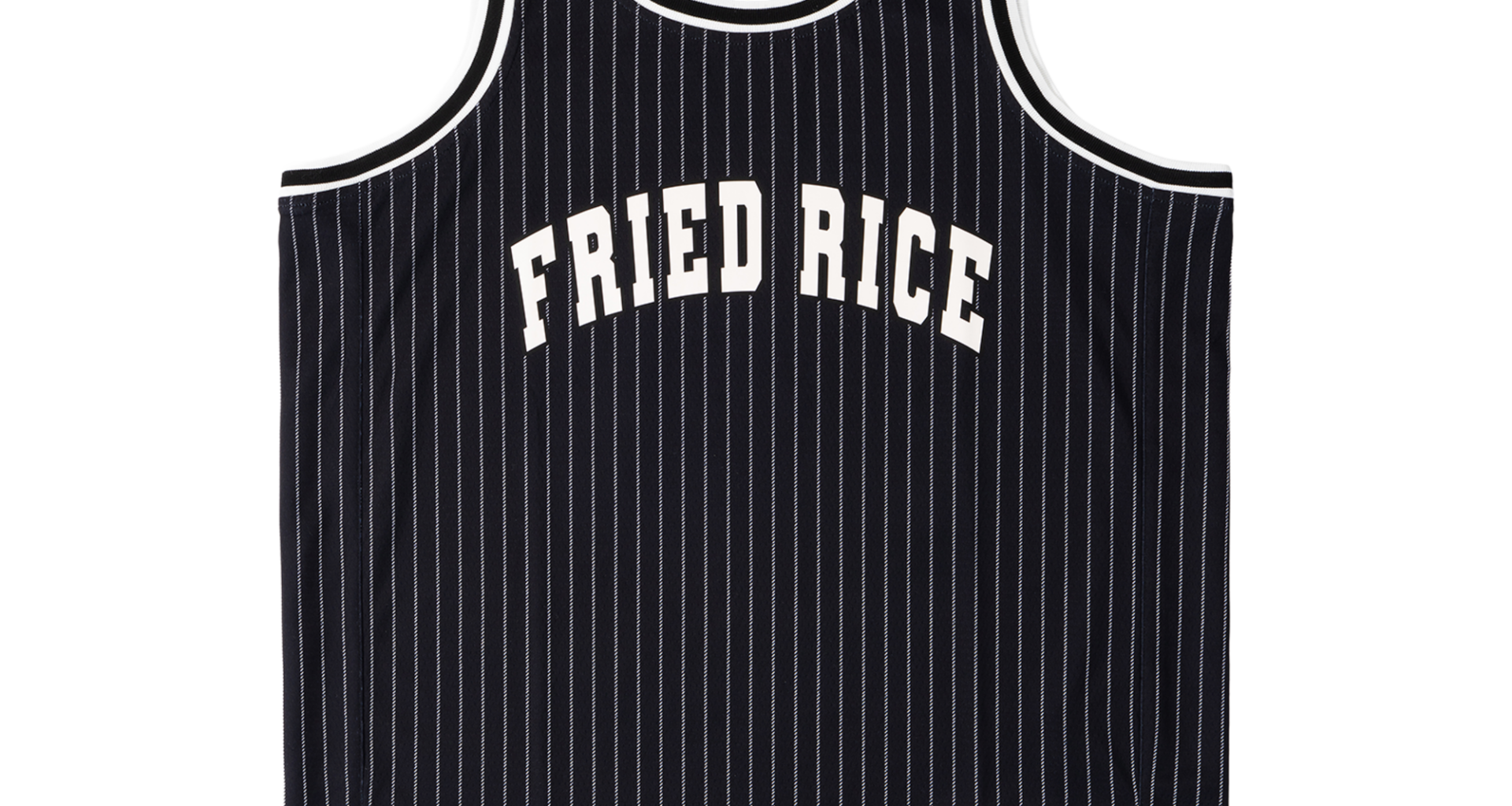FRIED RICE FRIED RICE Basketball Jersey - Pinstripe