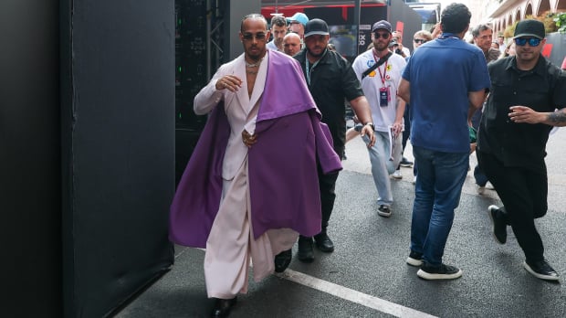 Hamilton said it was 'amazing' to have Kim in Monaco.