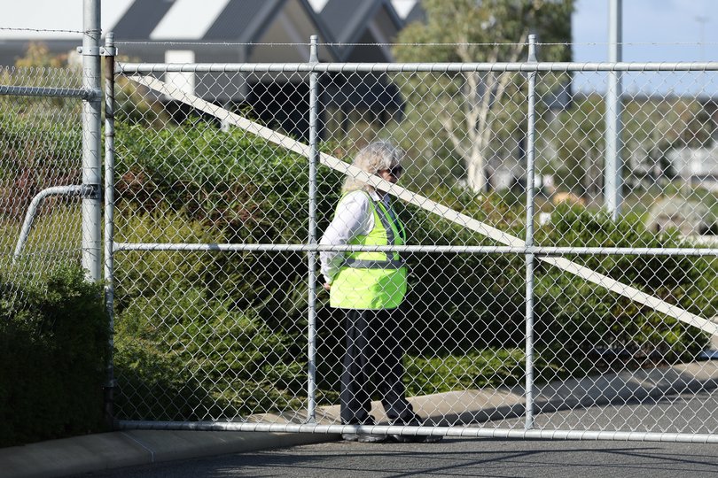 Security pictured at Bullsbrook Quarantine Centre.
