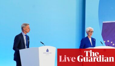 Middle East war is hurting eurozone economy, warns ECB, after announcing first interest rate rise since 2023 – business live | Business
