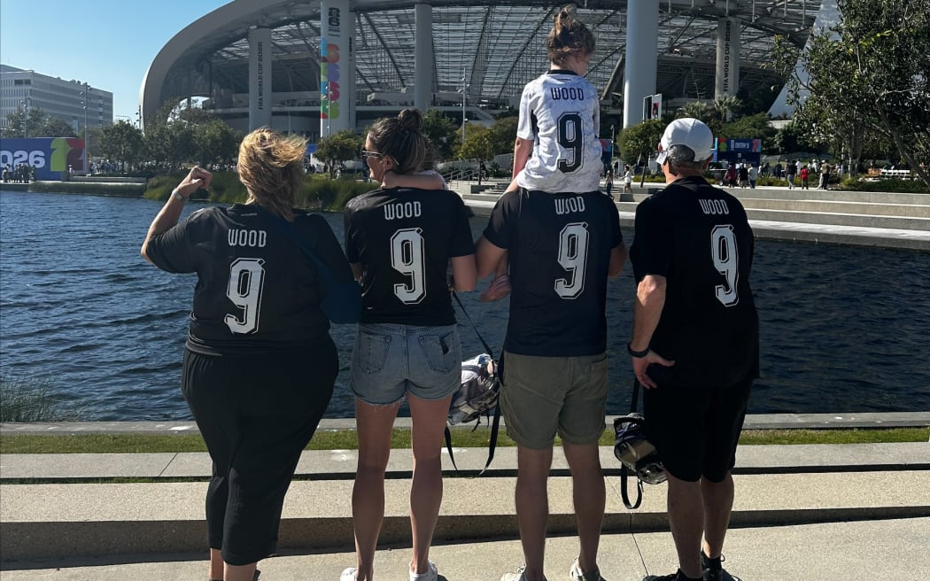 New Zealanders show their colours at the Football World Cup on Los Angeles.