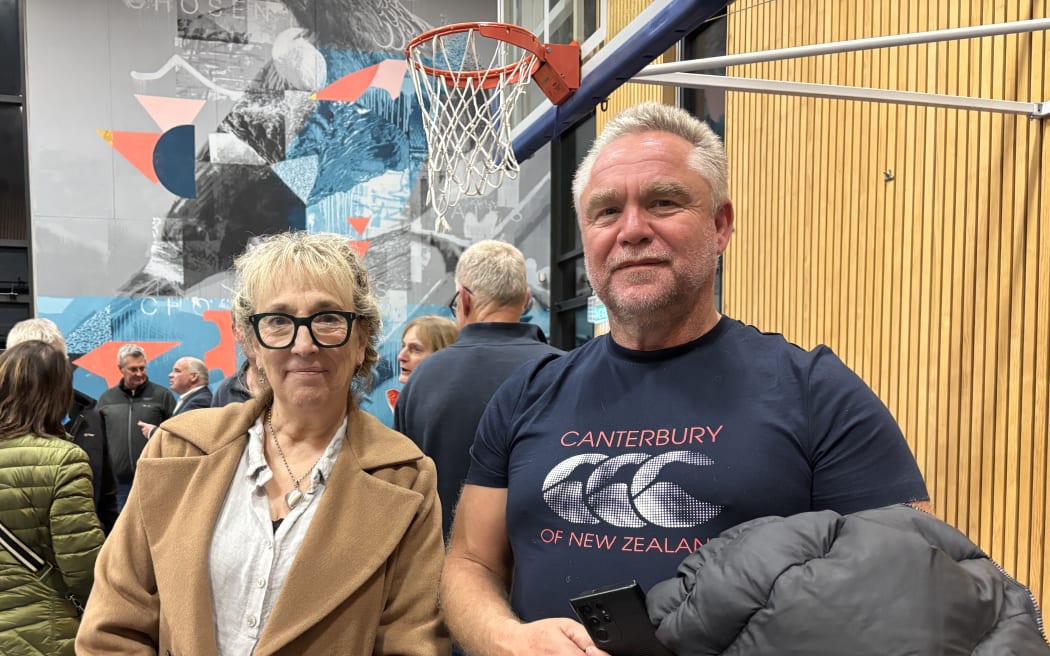 Long-time residents Melody McCombe and Mark Johnson.