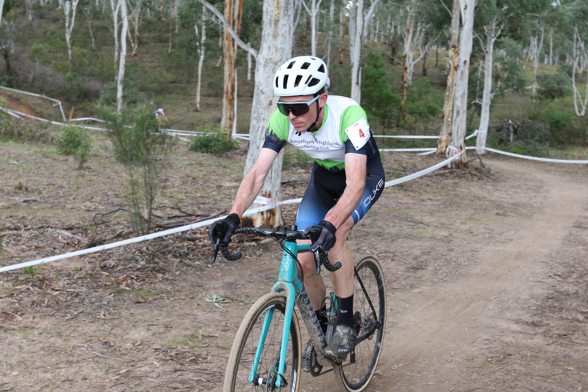 Nicholas Smith during Round 4 of the AusCycling Cyclo-cross National Series, Canberra