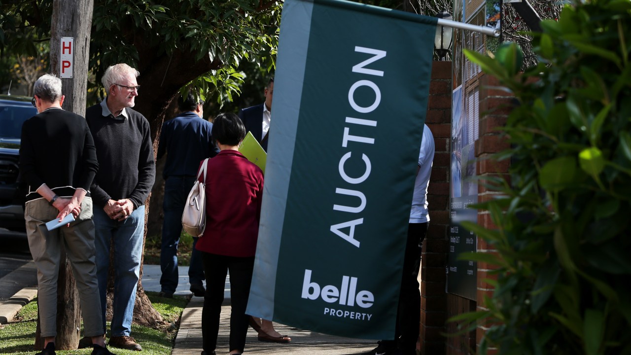 Preliminary auction clearance rates crashed last week. Picture: Lisa Maree Williams/Getty Images
