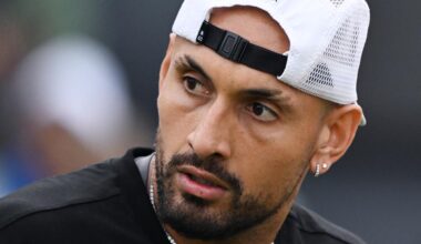 Kyrgios scolds chair umpire over unwritten rule as his tennis comeback stalls