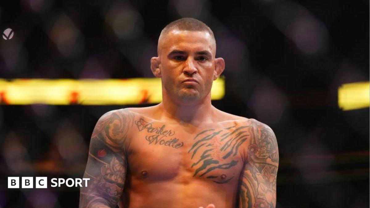 Dustin Poirier in action against Max Holloway in June 2024