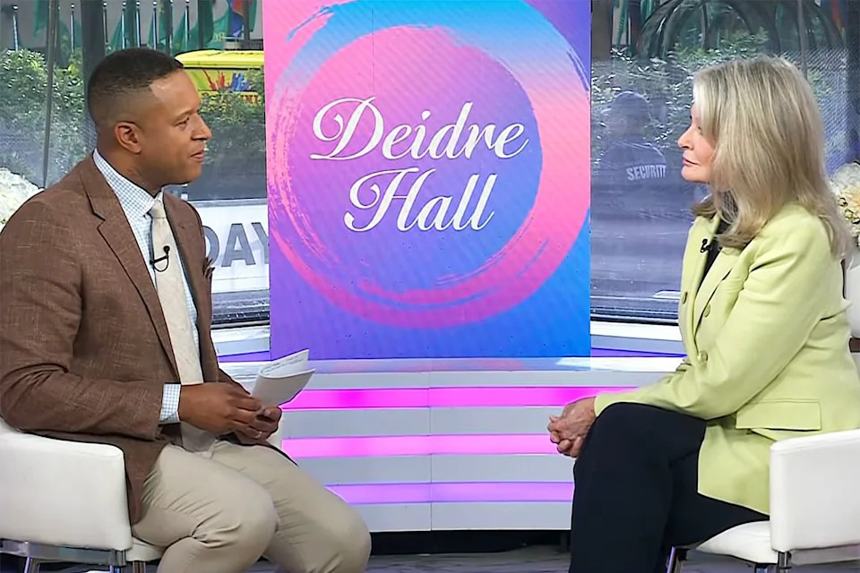 Craig Melvin and Deidre Hall on 'Today' on Friday, June 19Credit: NBC