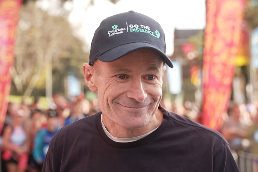 Professor Richard Scolyer gets ready to runinthe sydney city2surf
