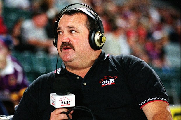 Darryl Brohman seen on the sidelines at an NRL game.