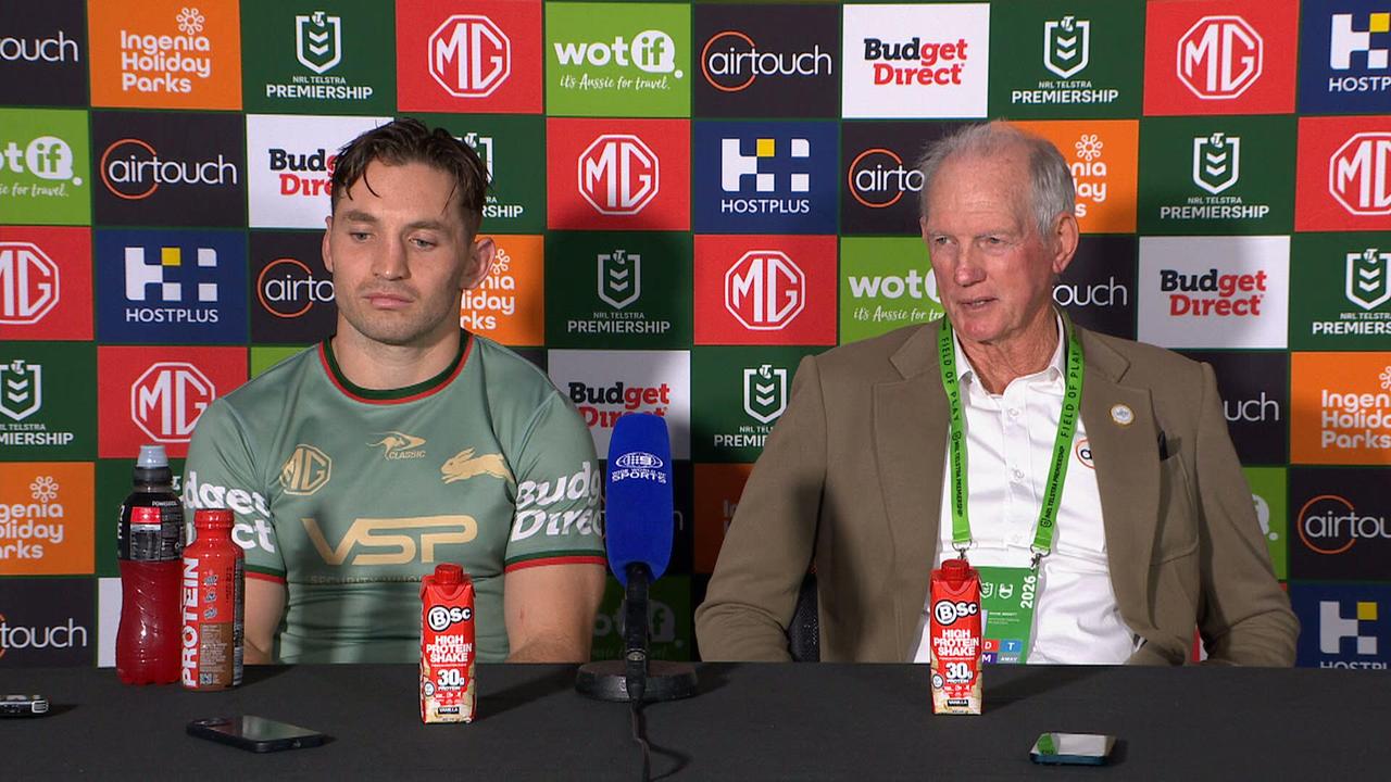 NRL 2026: Wayne Bennett drops big hint over Cody Walker future after South Sydney defeat Parramatta Eels, press conference, video